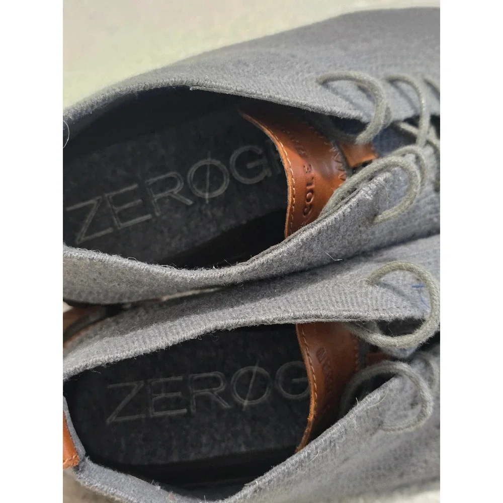 Cole Haan Zerogrand Stitchlite Chukka Boots Grey Knit Wingtip Mens 11.5 M C29426